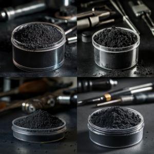 Graphite electrode powder in container